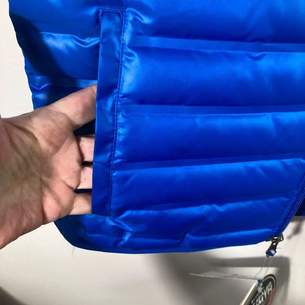 Boys Columbia Heat Seal Down Puffer‎ Vest Zip Blue XL Water Resistant NWT